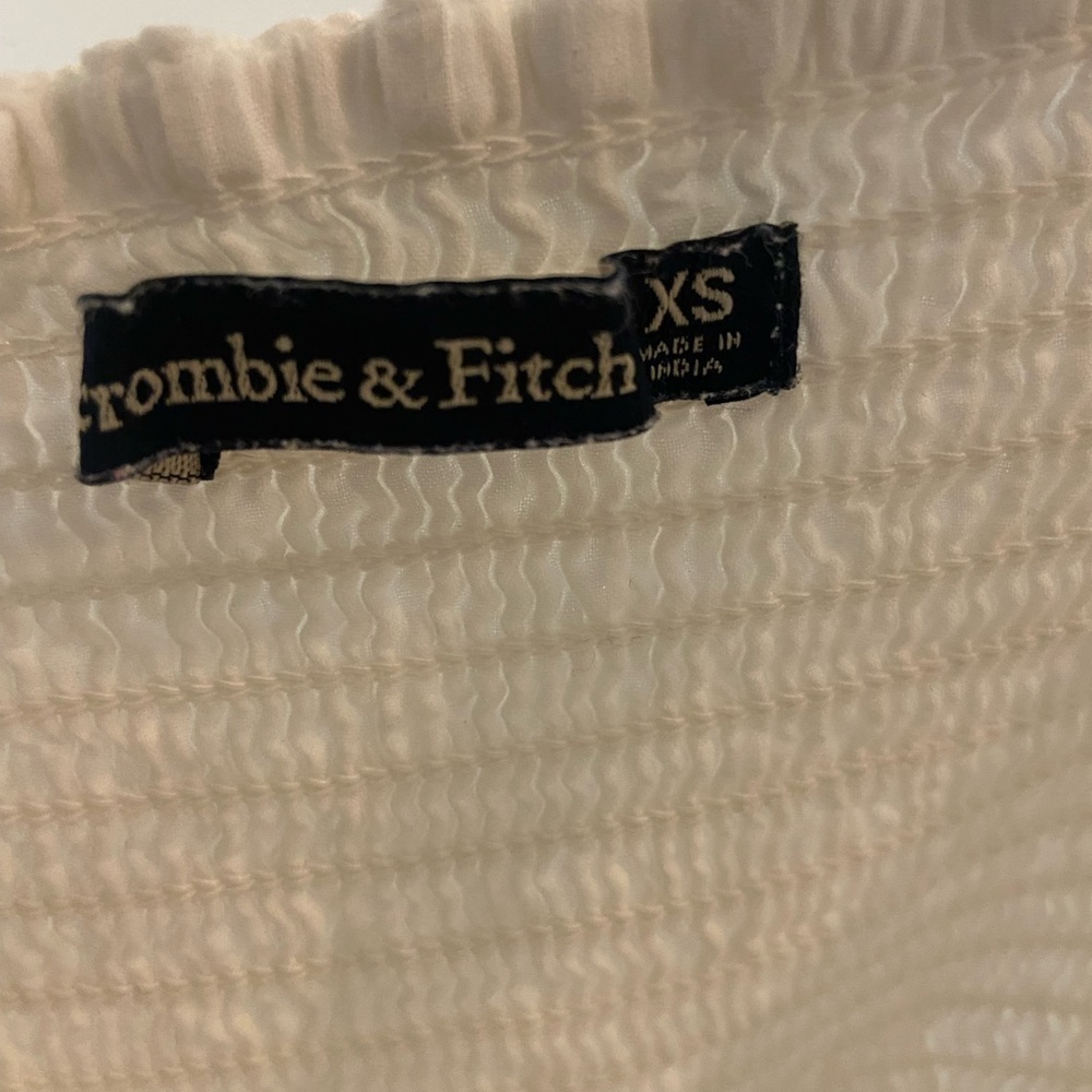 Abercrombie & Fitch White Linen Button Dress size XS summer dress - Picture 3 of 13